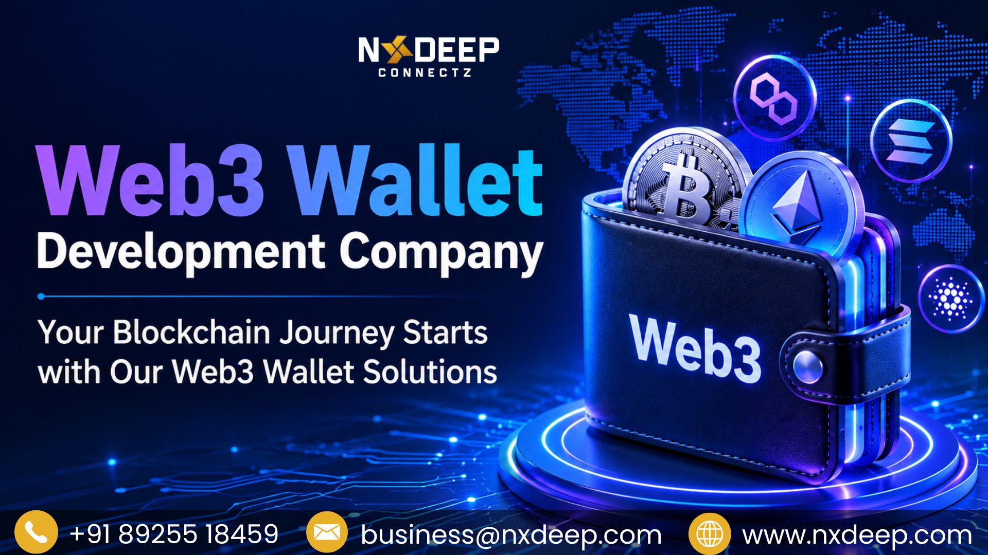 NxDeep Connectz:  Transforming Enterprises Through Web3 Wallet Development Services